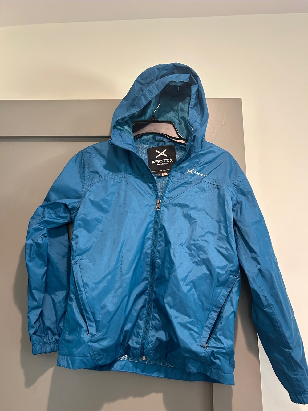 Arctix Youth Blue Hooded Rain Jacket